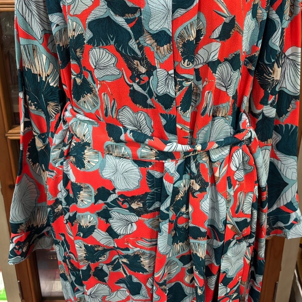 Anthropologie × Blⁿk London “Tirana” Midi Shirt‑Dress, Sz Medium Petite - Picture 9 of 15